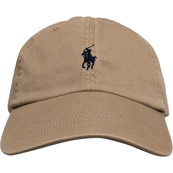 Mens Brown Polo Sports Pony Logo Hat - Picture 1 of 4